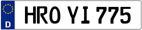 Trailer License Plate